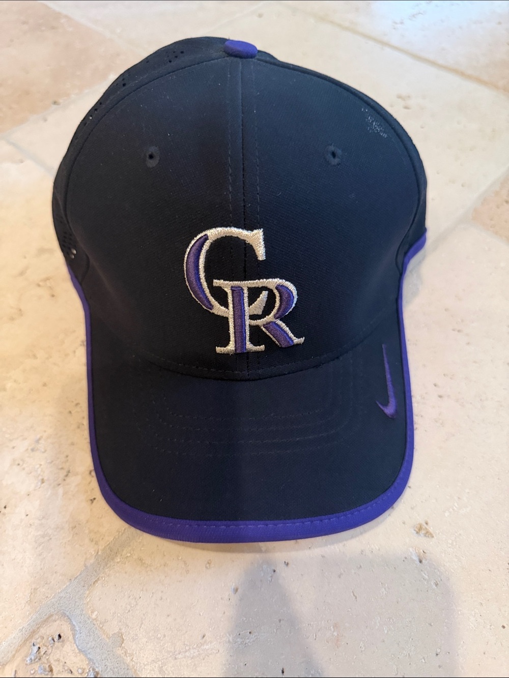 Nike Black and Purple Colorado Rockies Baseball Cap